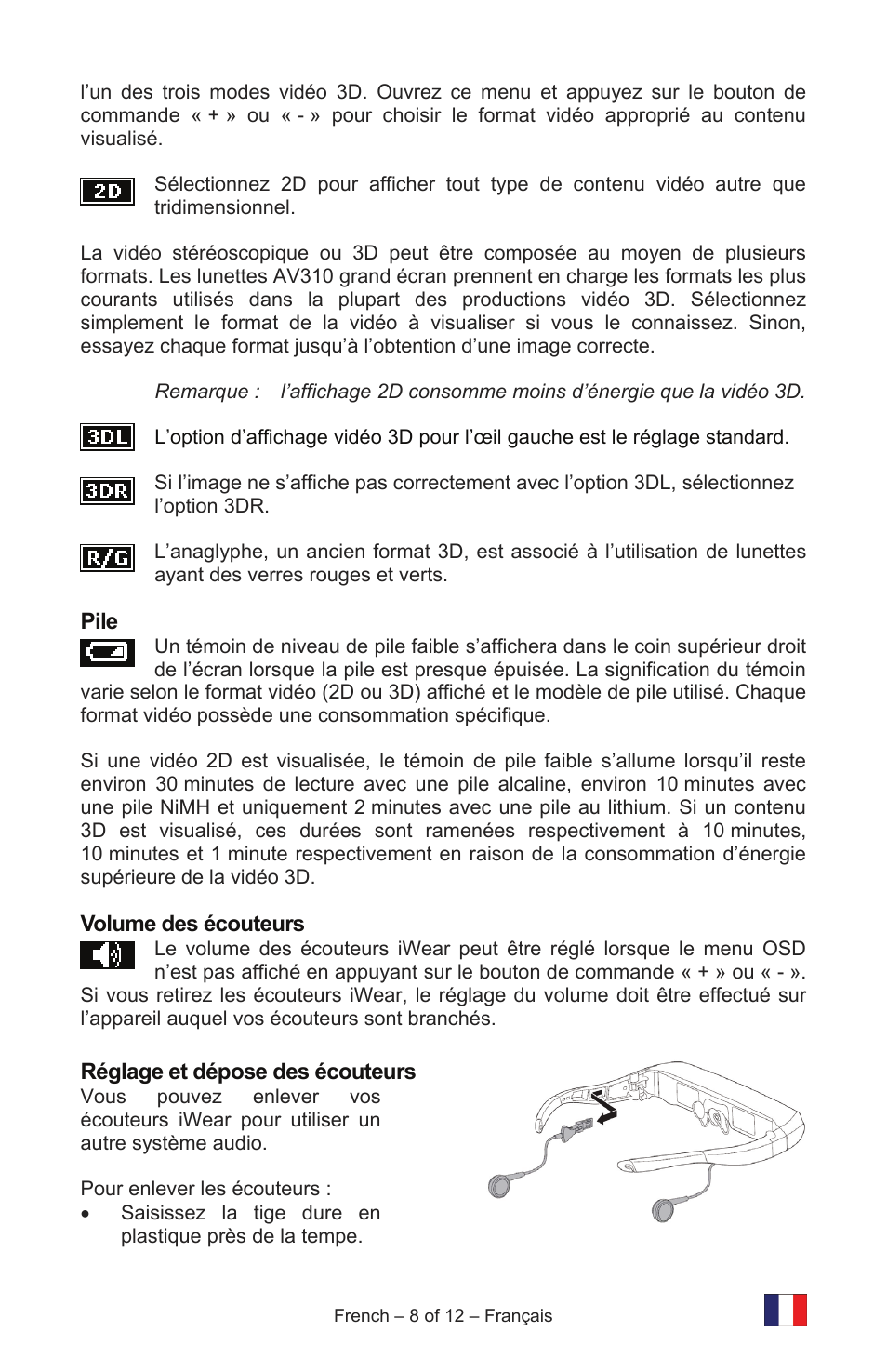Vuzix IWEAR AV310 User Manual | Page 20 / 76
