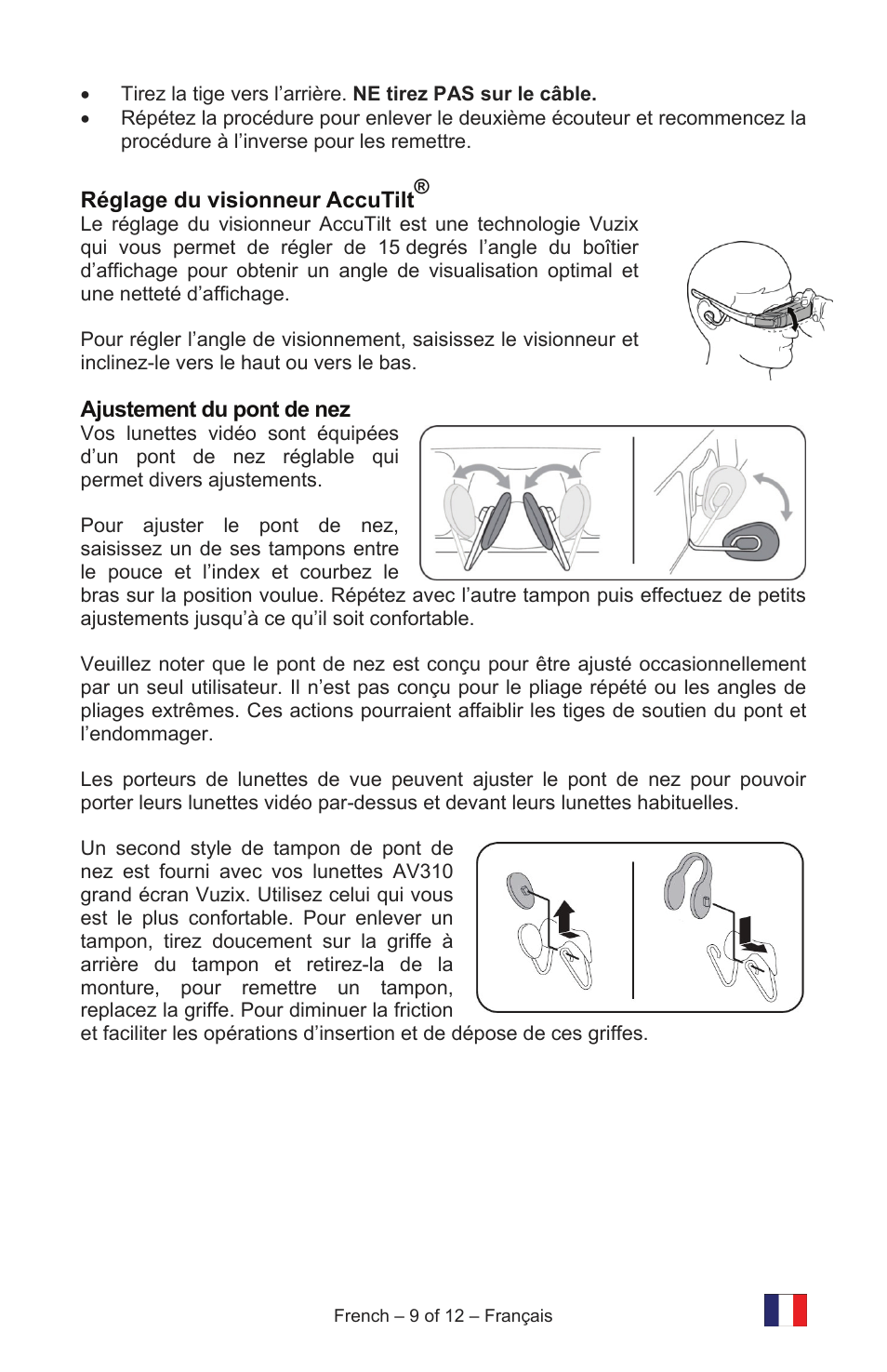 Vuzix IWEAR AV310 User Manual | Page 21 / 76