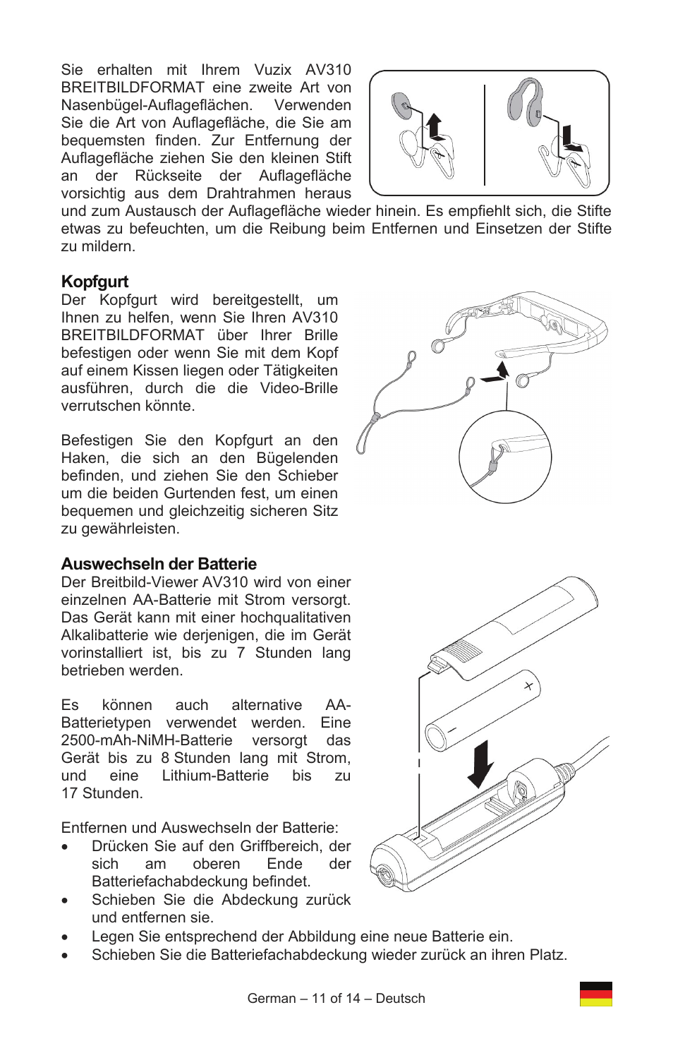 Vuzix IWEAR AV310 User Manual | Page 35 / 76