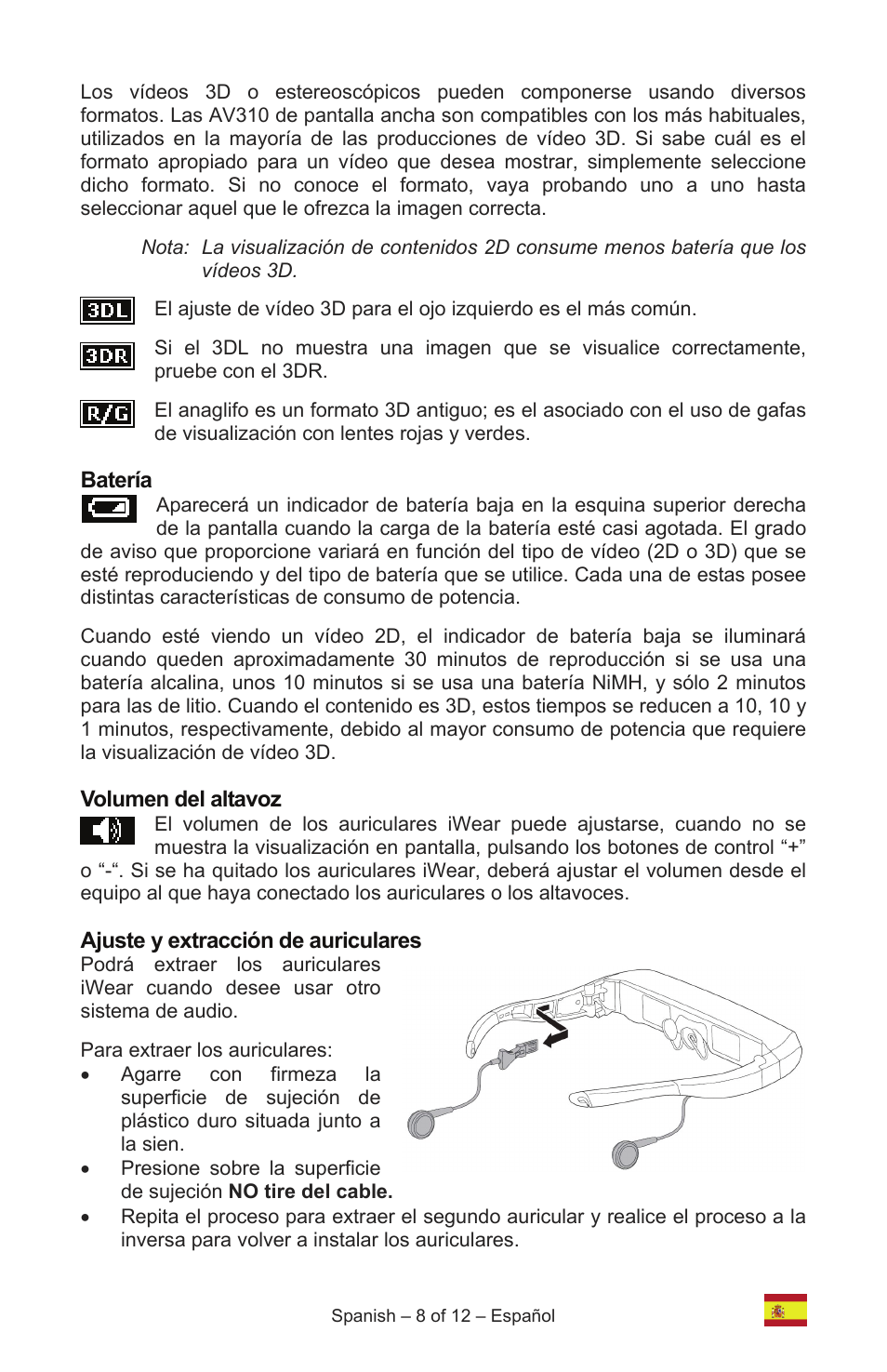 Vuzix IWEAR AV310 User Manual | Page 46 / 76