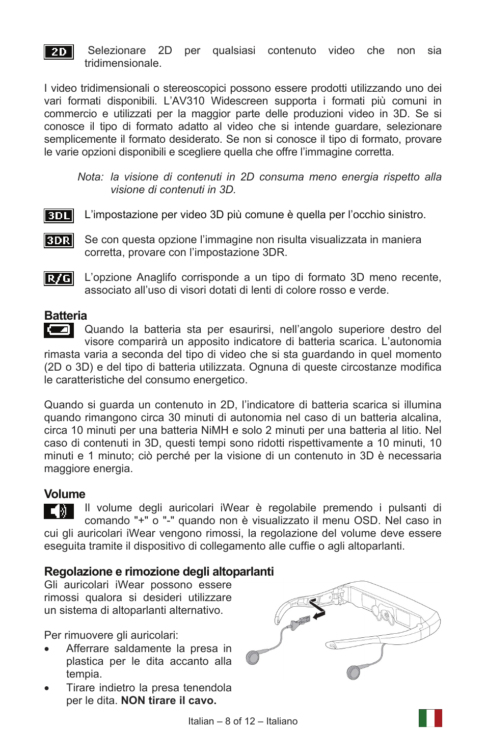 Vuzix IWEAR AV310 User Manual | Page 58 / 76