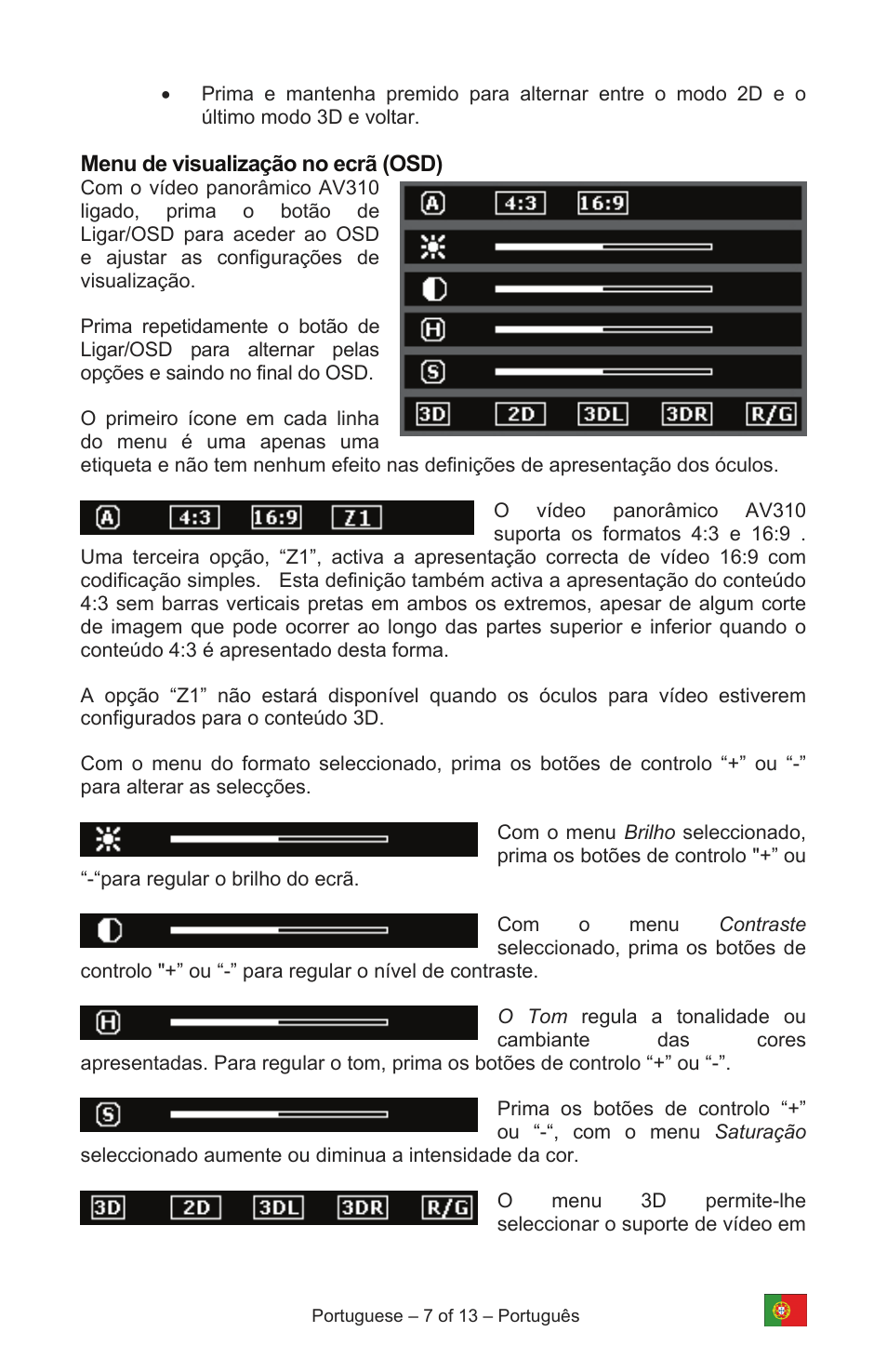 Vuzix IWEAR AV310 User Manual | Page 69 / 76