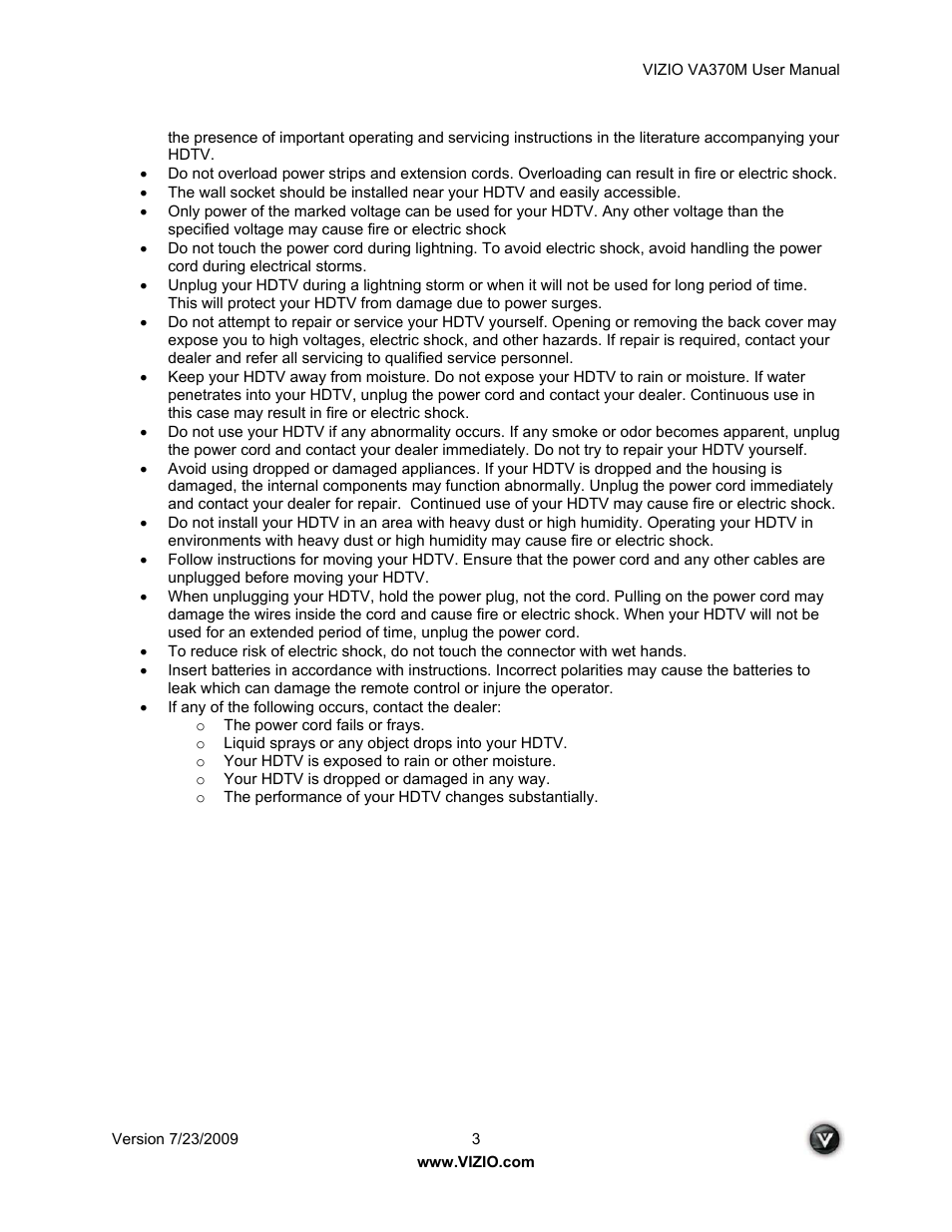 Vuzix VA370M User Manual | Page 3 / 61