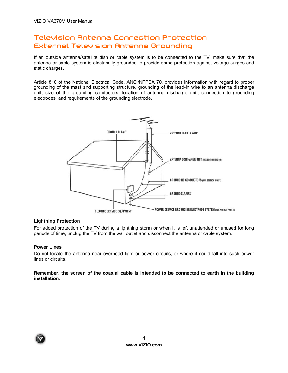 Vuzix VA370M User Manual | Page 4 / 61