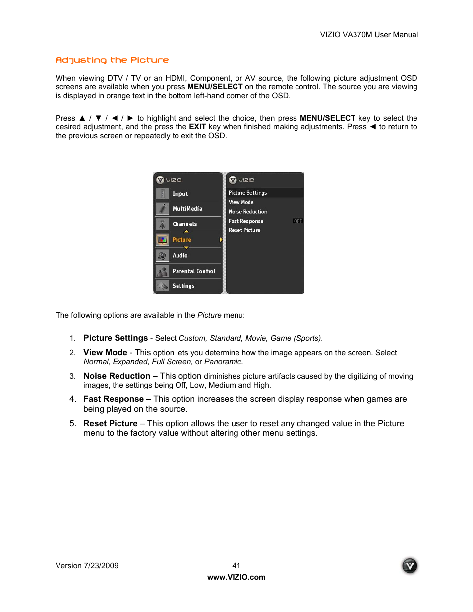 Vuzix VA370M User Manual | Page 41 / 61
