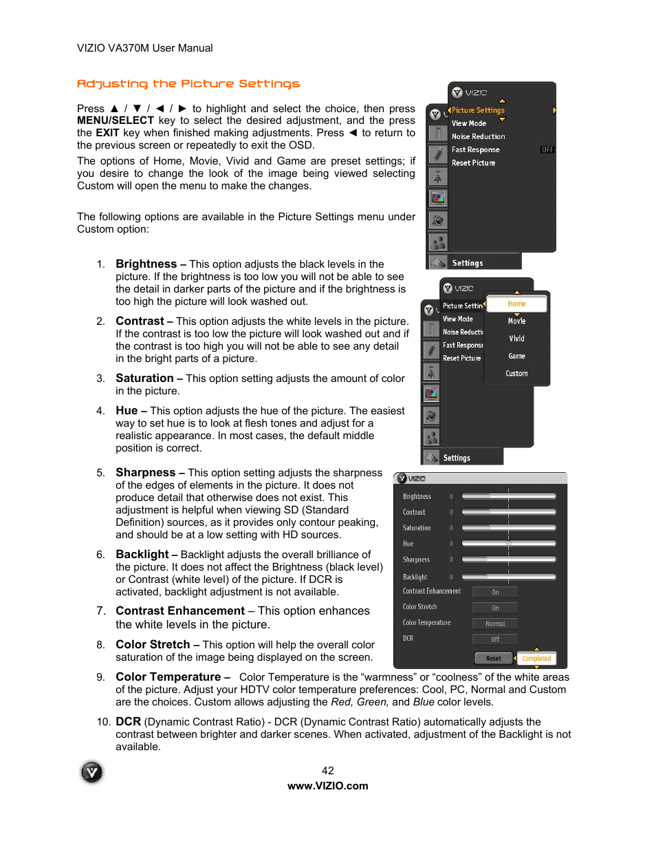Vuzix VA370M User Manual | Page 42 / 61