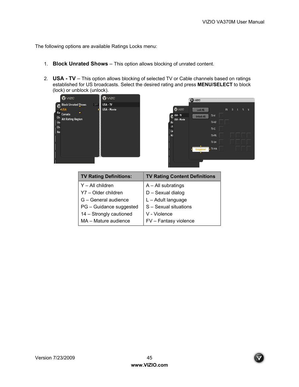 Vuzix VA370M User Manual | Page 45 / 61