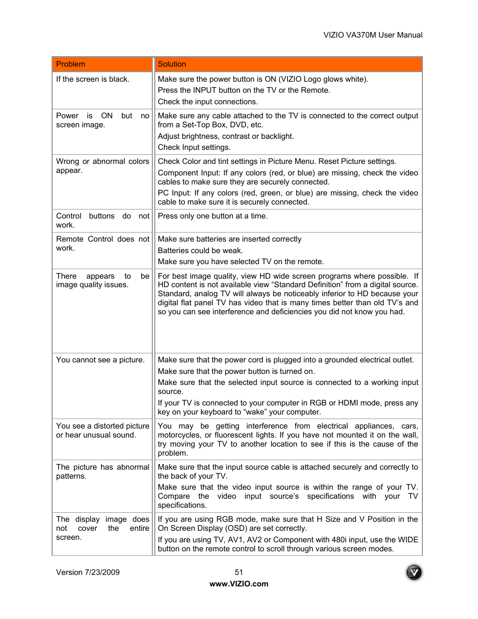 Vuzix VA370M User Manual | Page 51 / 61