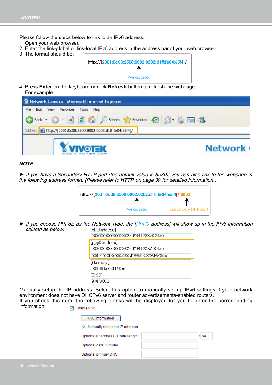 Vivotek PZ7132 User Manual | Page 38 / 130