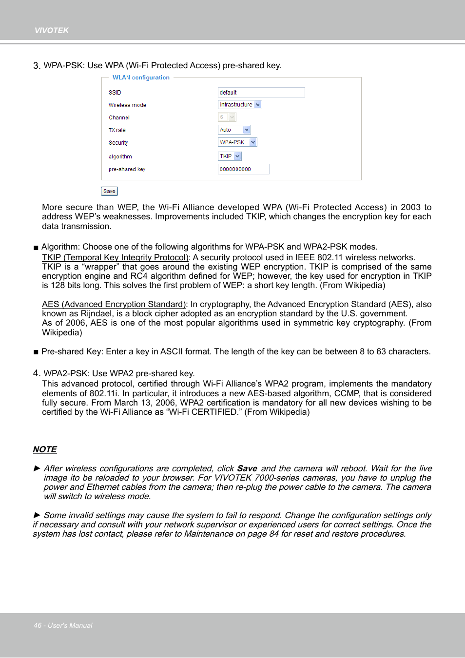 Vivotek PZ7132 User Manual | Page 46 / 130