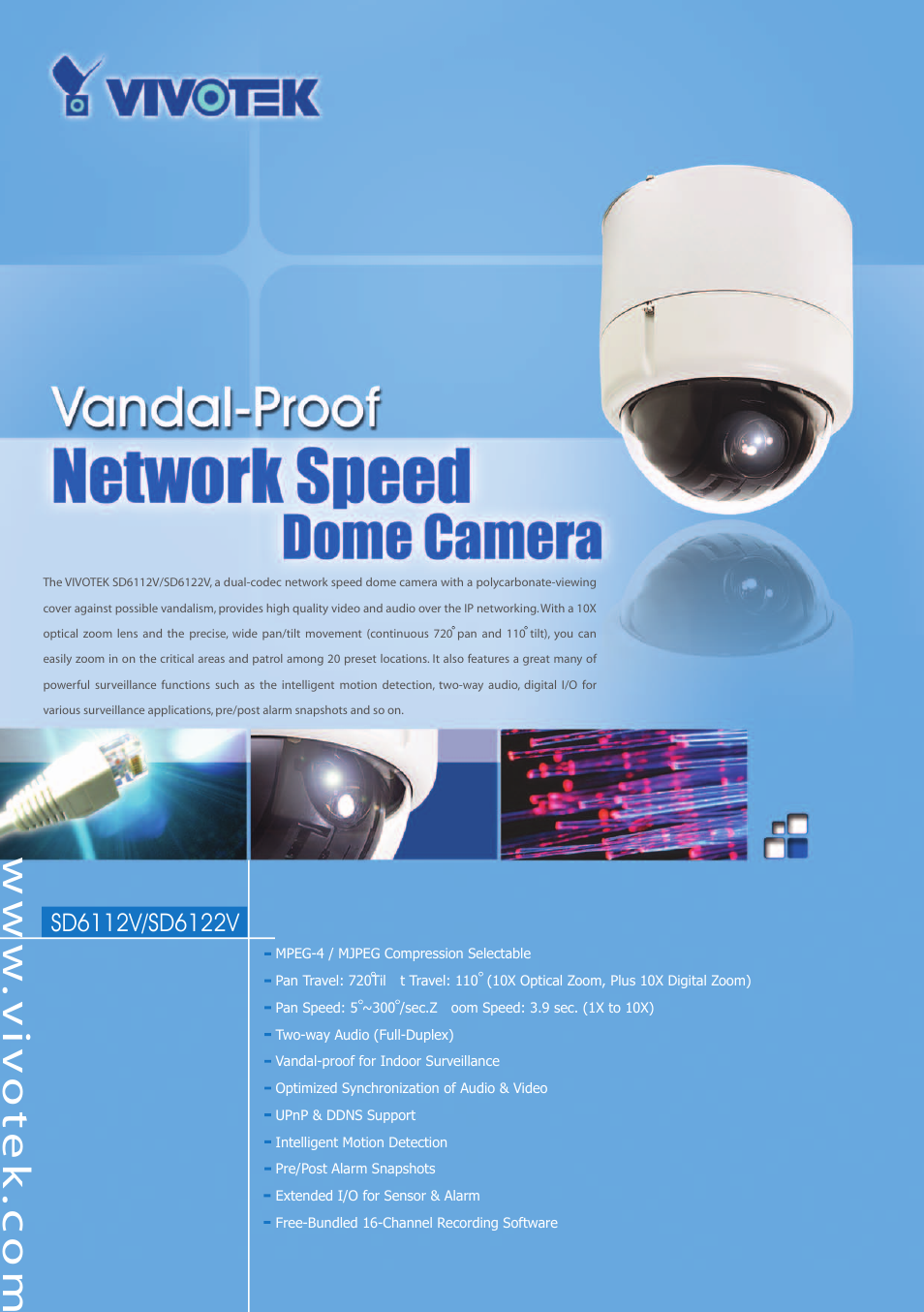 Vivotek sd6122v User Manual | 2 pages