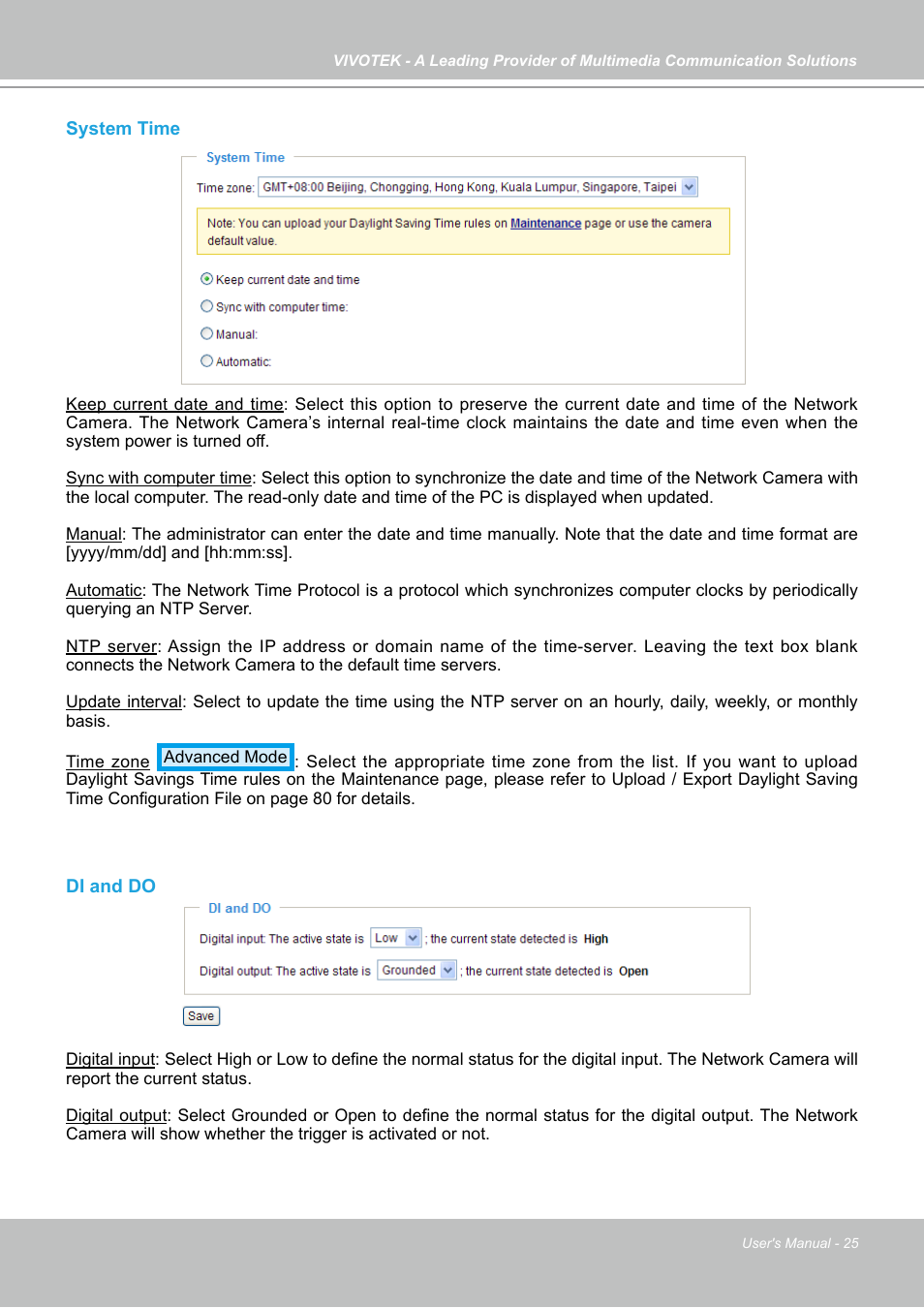 Vivotek IP7130 User Manual | Page 25 / 125