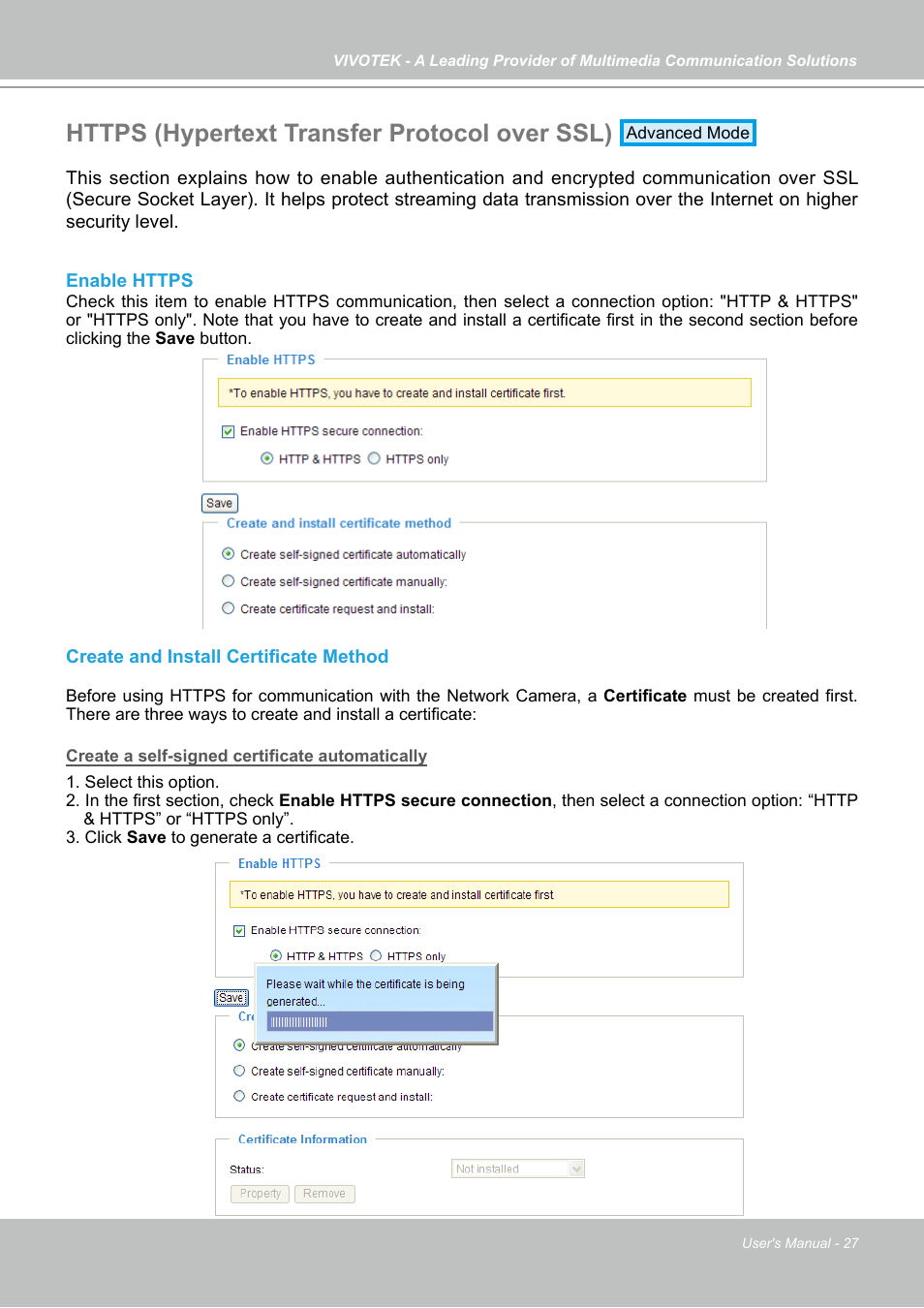 Vivotek IP7130 User Manual | Page 27 / 125