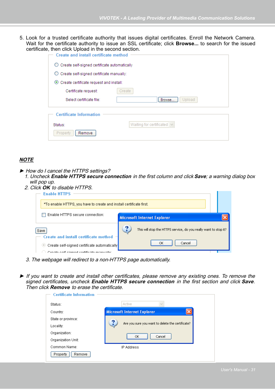 Vivotek IP7130 User Manual | Page 31 / 125