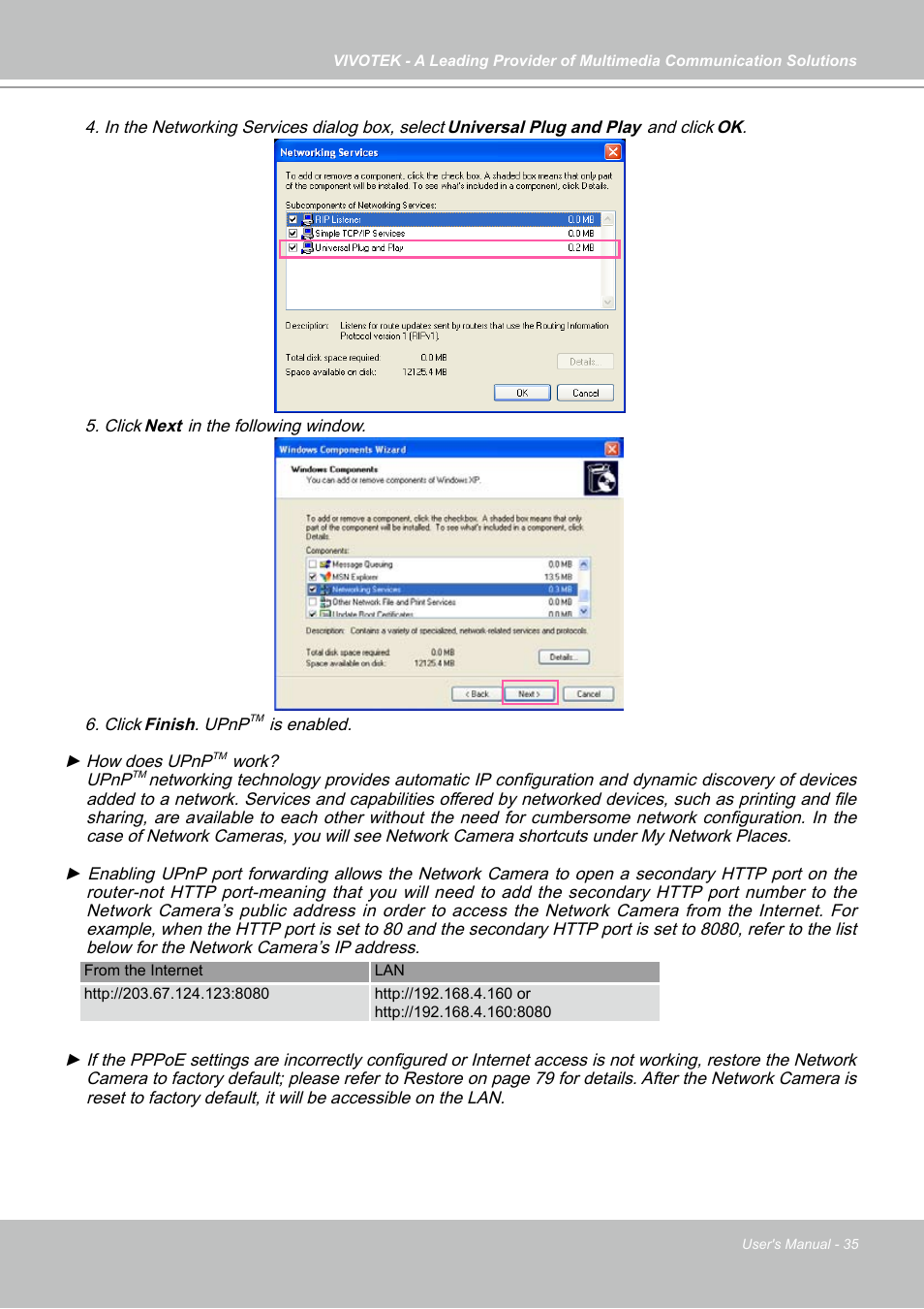 Vivotek IP7130 User Manual | Page 35 / 125