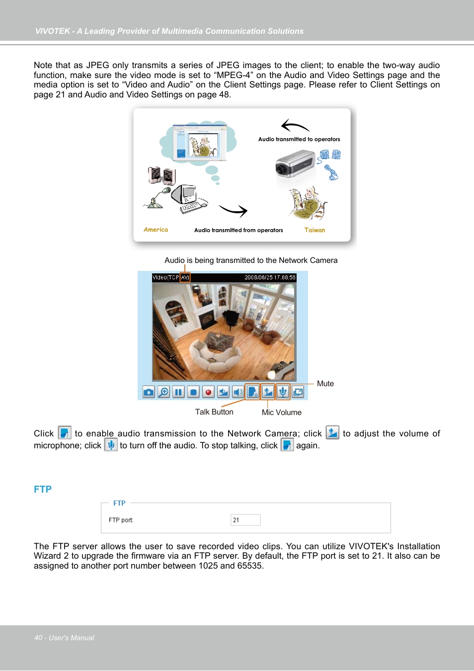 Vivotek IP7130 User Manual | Page 40 / 125