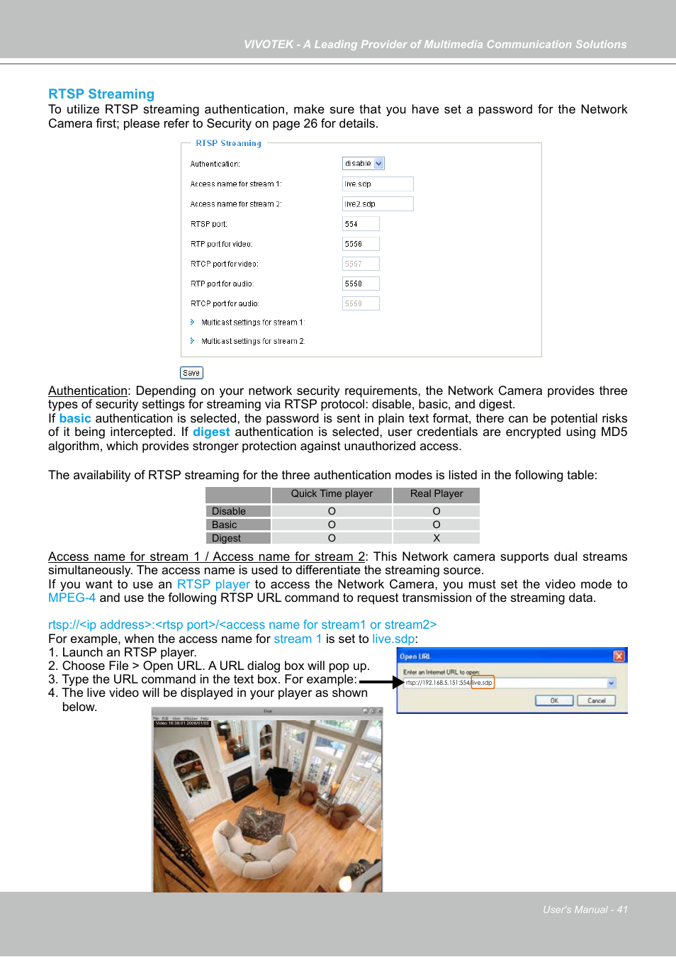 Vivotek IP7130 User Manual | Page 41 / 125