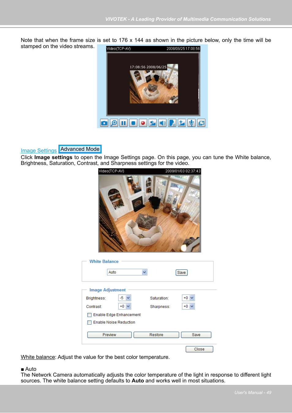 Vivotek IP7130 User Manual | Page 49 / 125