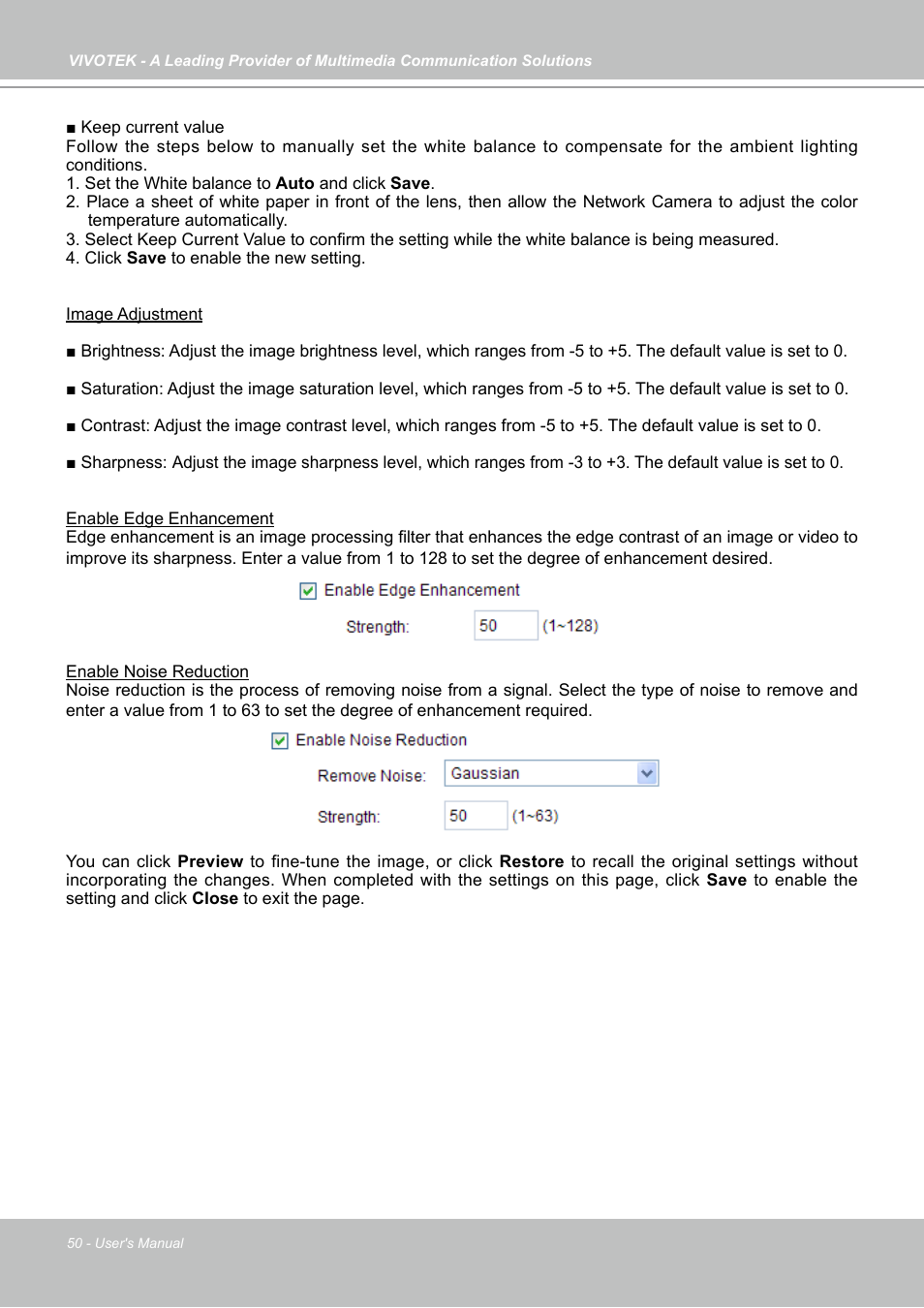 Vivotek IP7130 User Manual | Page 50 / 125