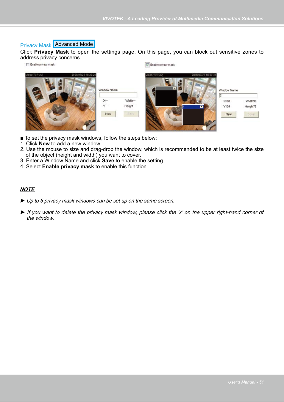 Vivotek IP7130 User Manual | Page 51 / 125