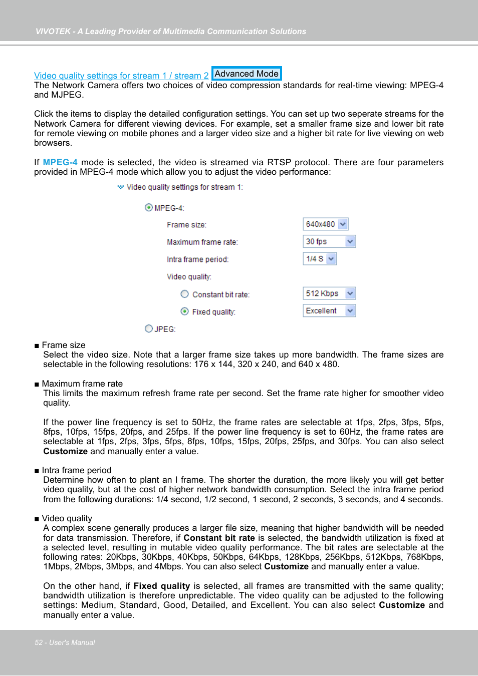 Vivotek IP7130 User Manual | Page 52 / 125