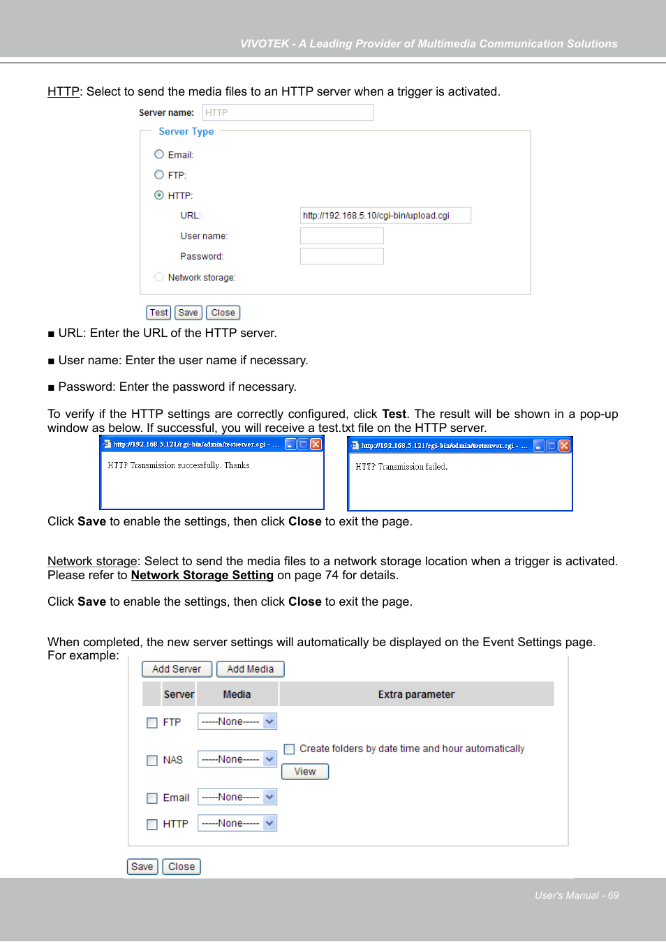 Vivotek IP7130 User Manual | Page 69 / 125