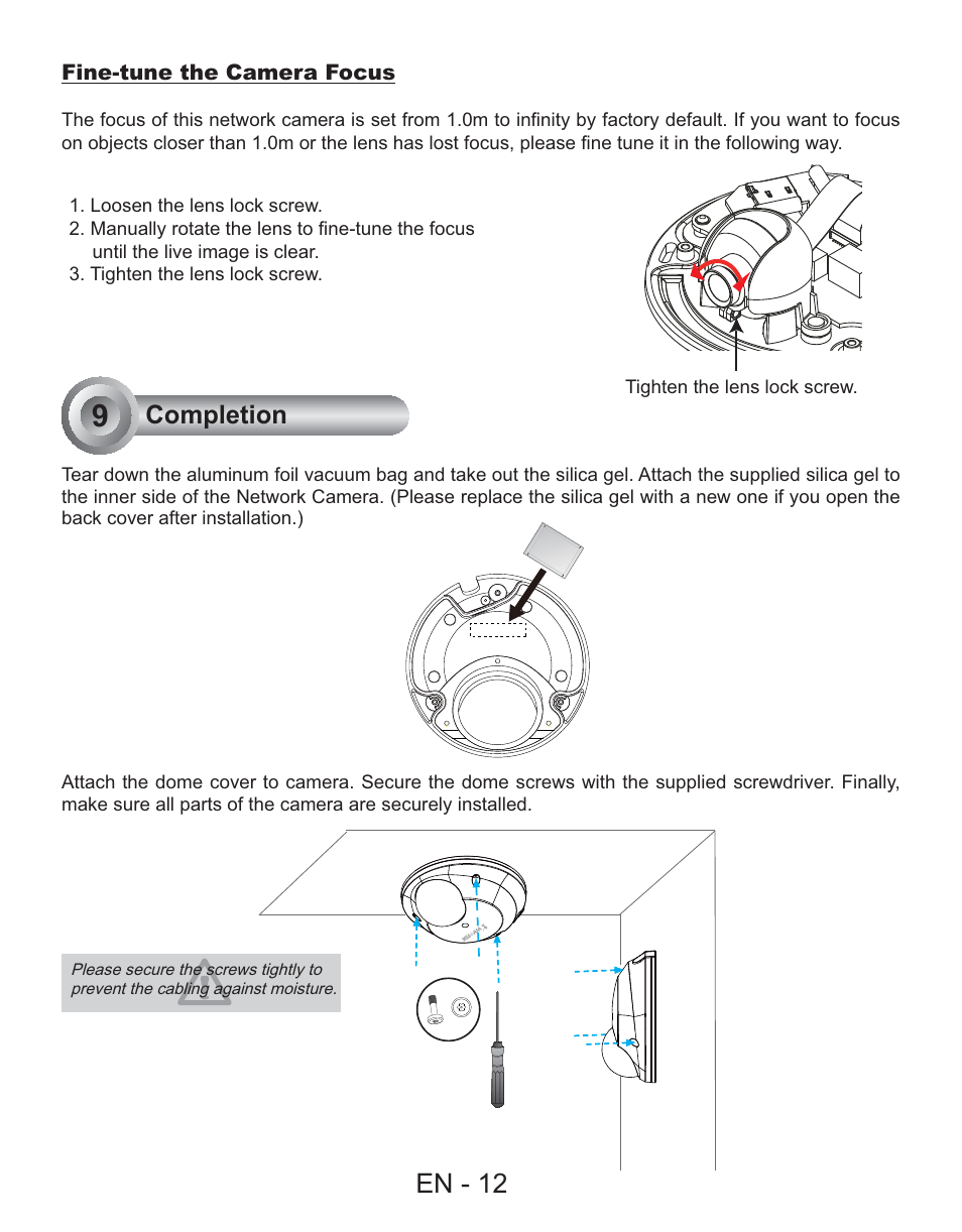 En - 12, Completion | Vivotek FD7130 User Manual | Page 13 / 14