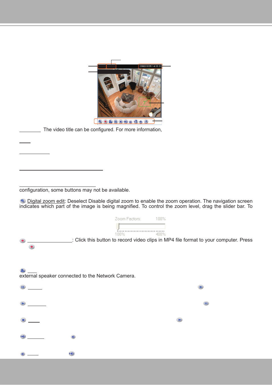Live video window | Vivotek IP7251 User Manual | Page 17 / 109