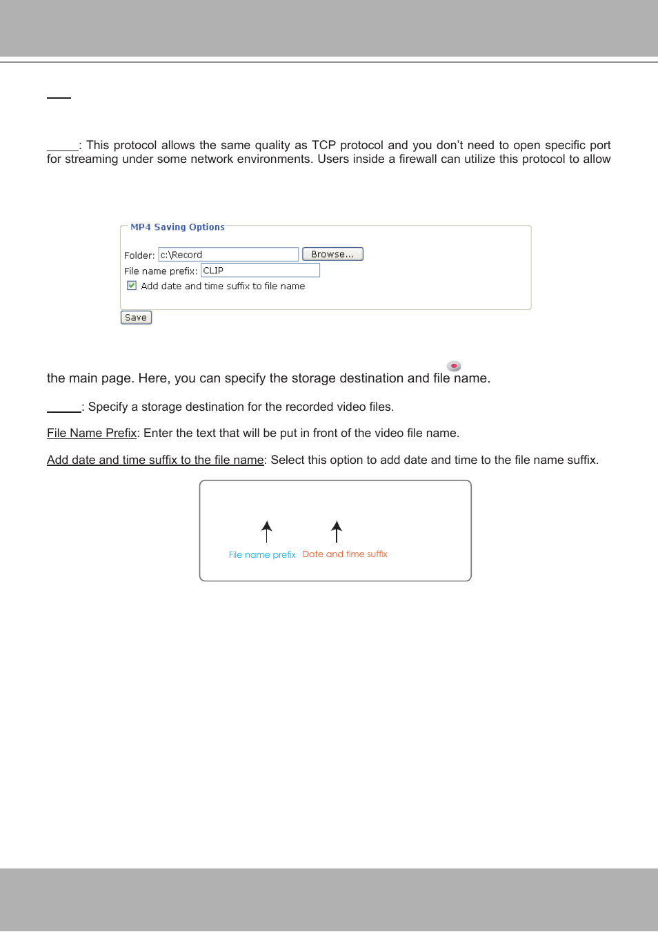 Mp4 saving options | Vivotek IP7251 User Manual | Page 20 / 109