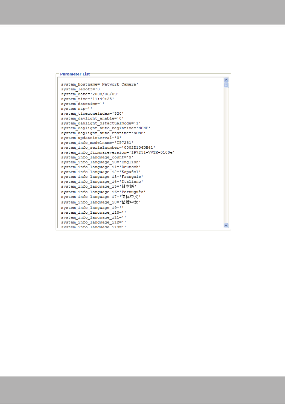 View parameters | Vivotek IP7251 User Manual | Page 58 / 109