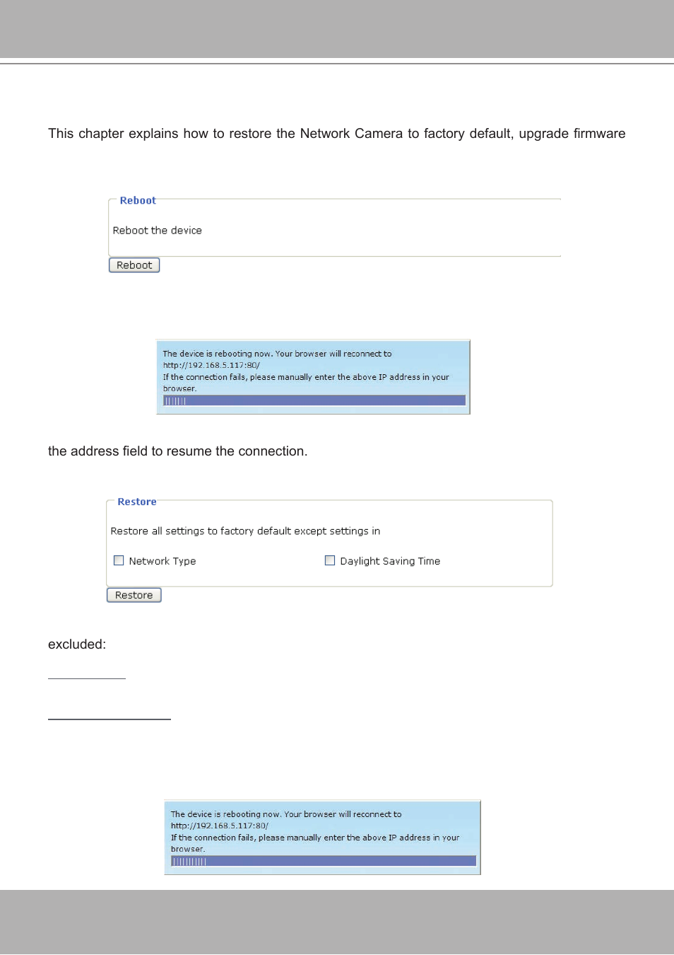 Maintenance | Vivotek IP7251 User Manual | Page 59 / 109