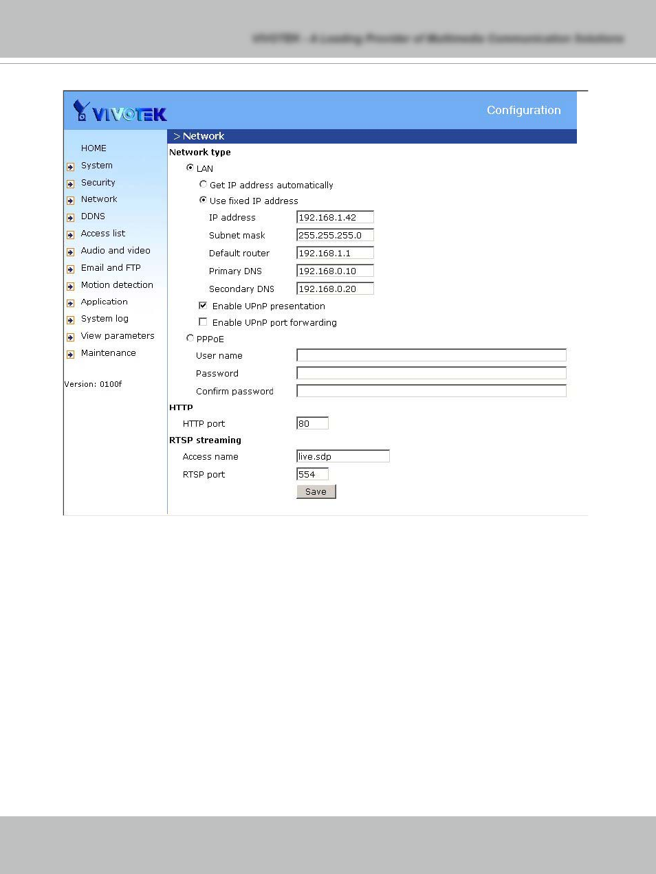 Rtsp streaming | Vivotek IP71353 User Manual | Page 29 / 67