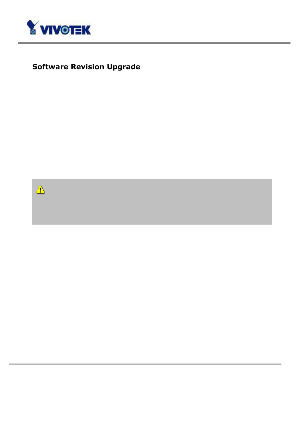 Software revision upgrade | Vivotek PT3114 User Manual | Page 32 / 70