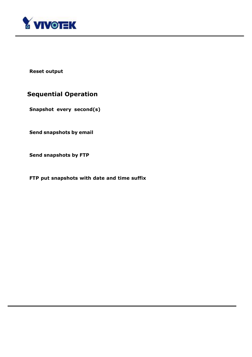 Sequential operation | Vivotek PT3114 User Manual | Page 48 / 70