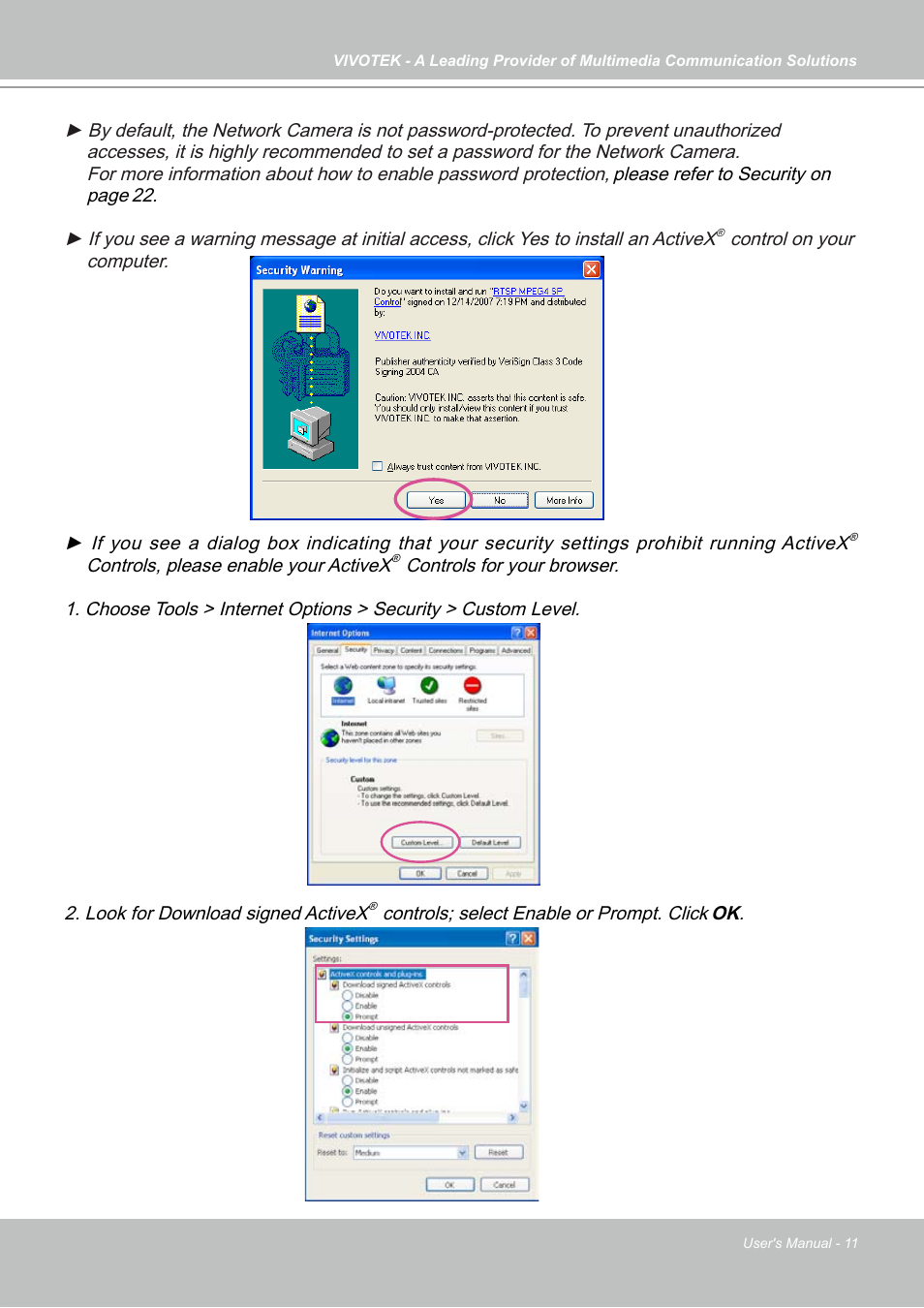 Vivotek IP7133 (WIRED) User Manual | Page 11 / 90