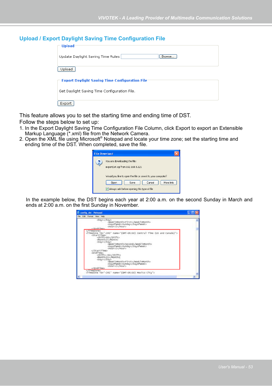 Vivotek IP7133 (WIRED) User Manual | Page 53 / 90