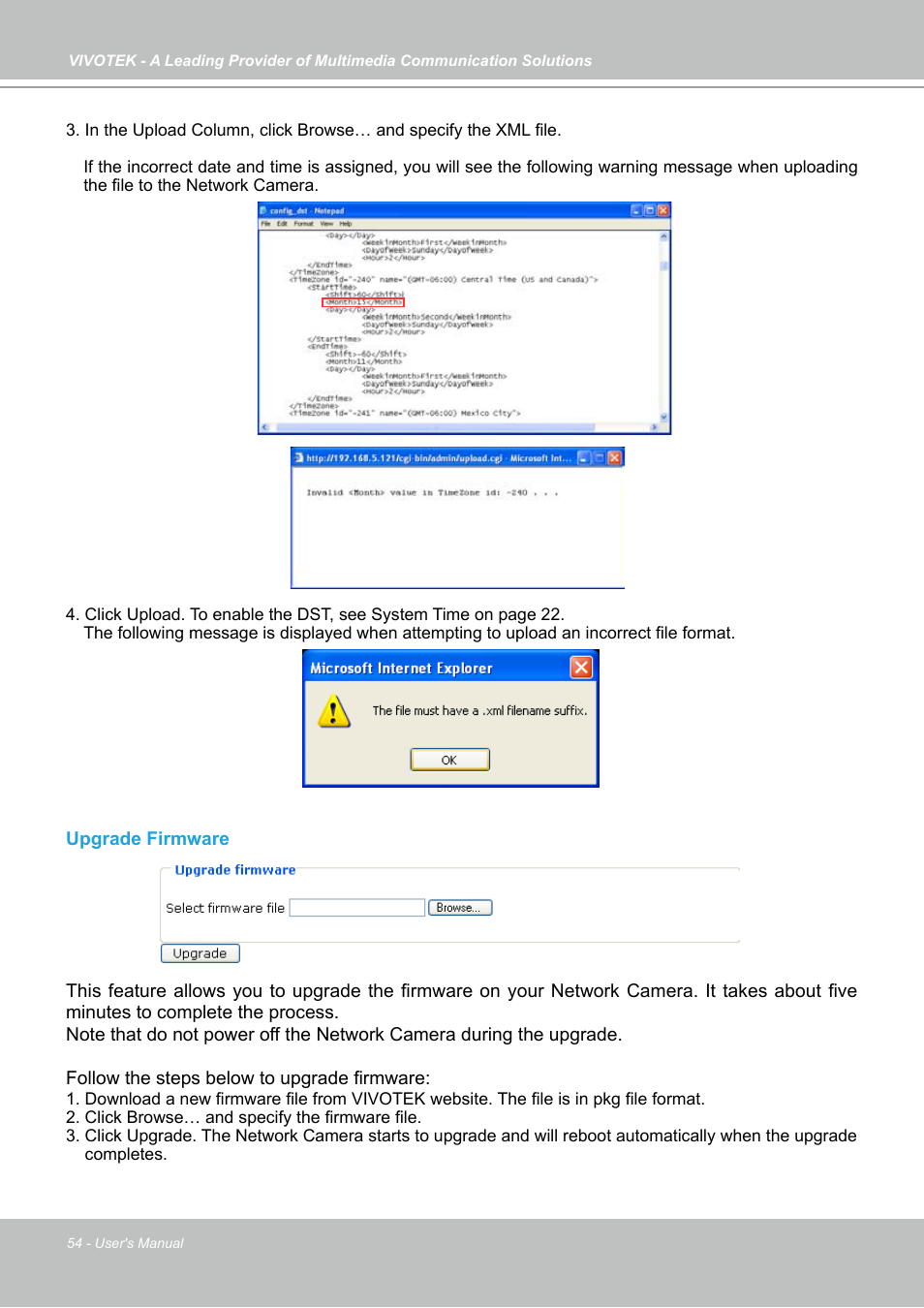 Vivotek IP7133 (WIRED) User Manual | Page 54 / 90