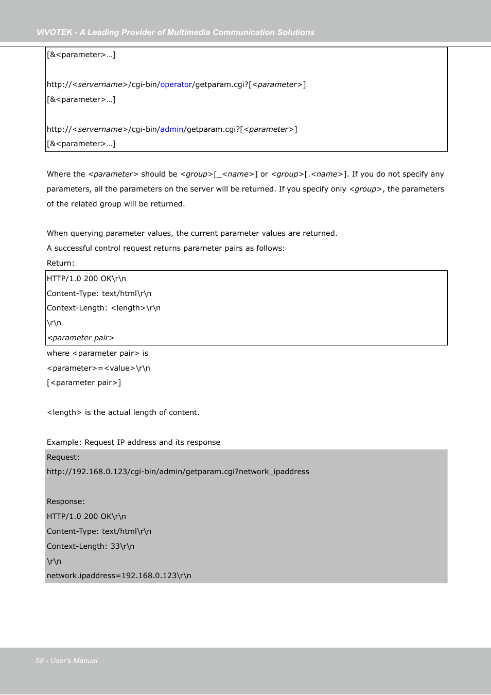 Vivotek IP7133 (WIRED) User Manual | Page 58 / 90