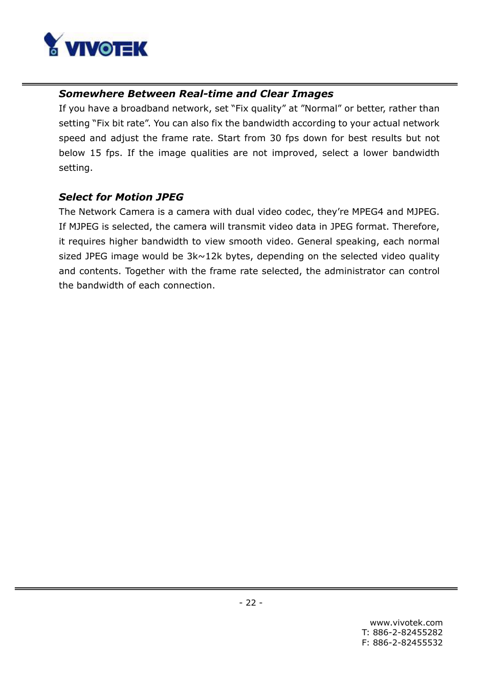 Vivotek FD6111V User Manual | Page 26 / 93