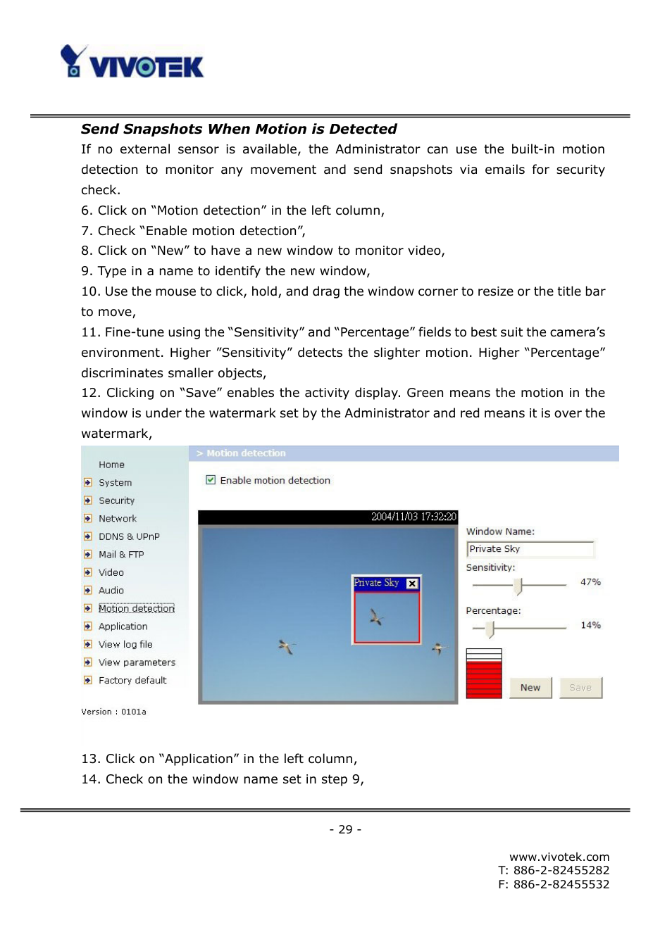 Vivotek FD6111V User Manual | Page 33 / 93