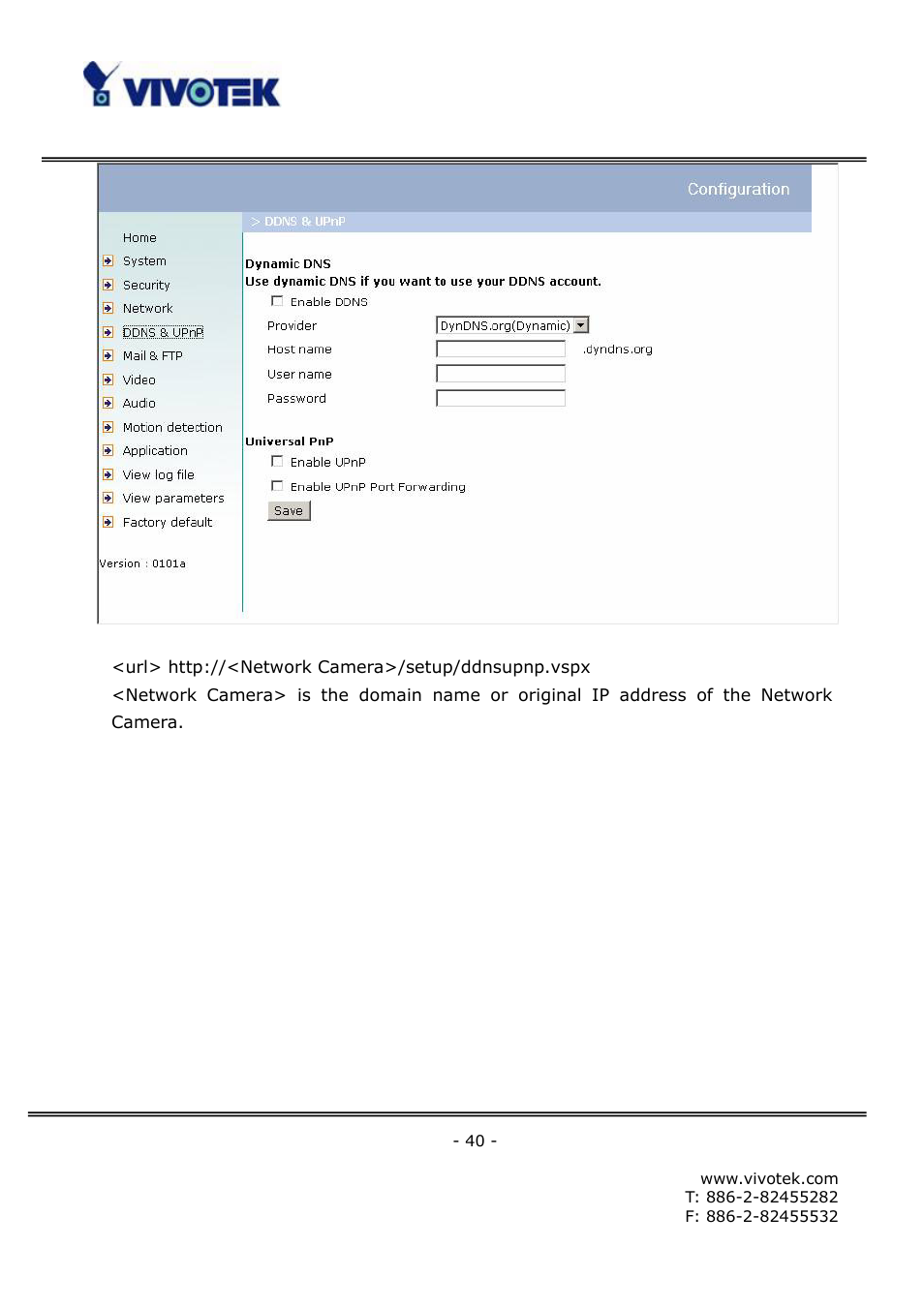 Vivotek FD6111V User Manual | Page 44 / 93