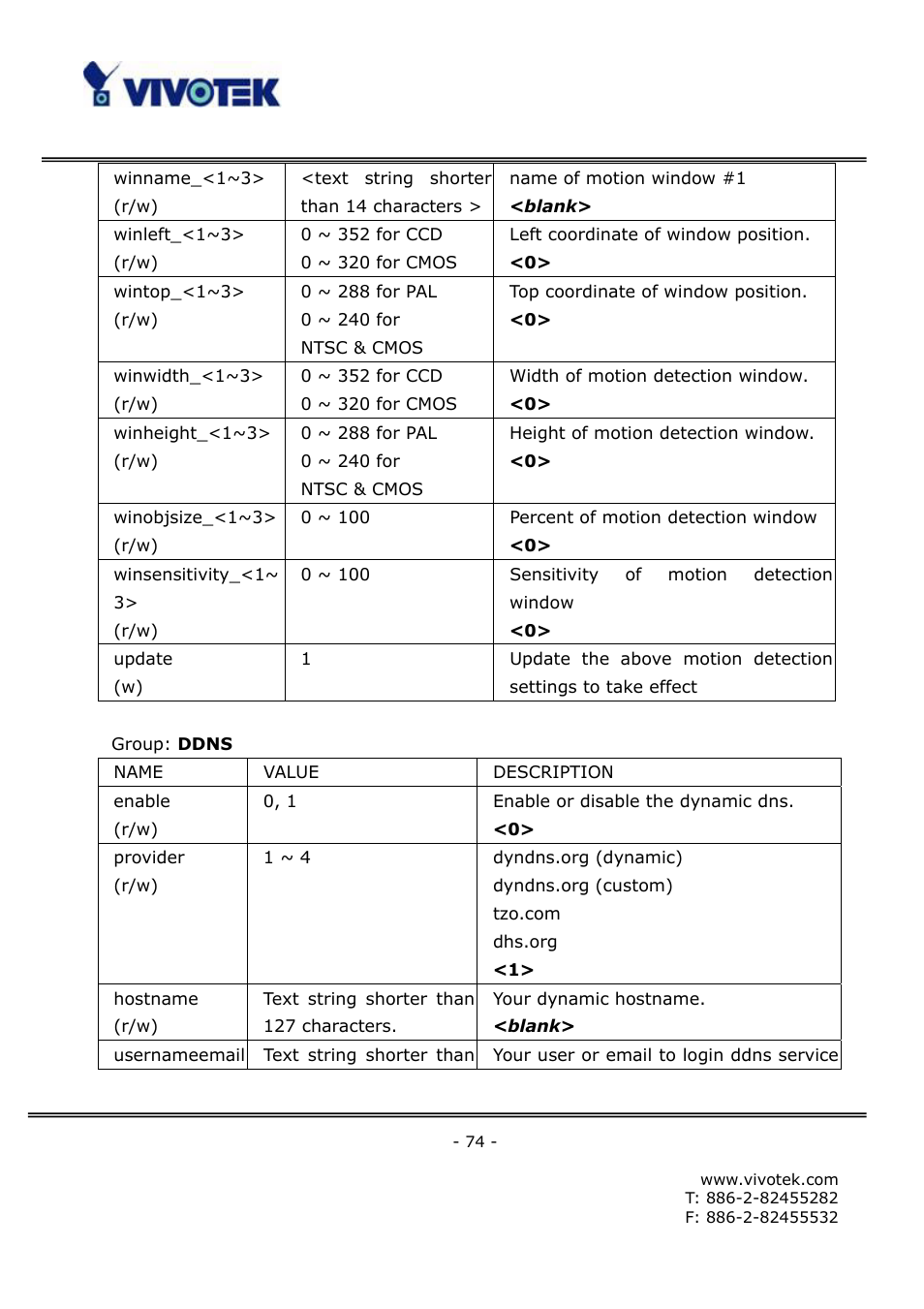 Vivotek FD6111V User Manual | Page 78 / 93