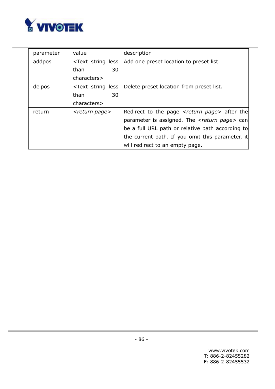 Vivotek FD6111V User Manual | Page 90 / 93