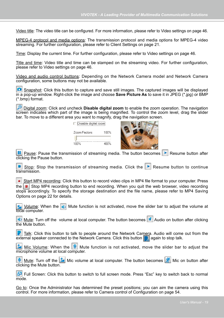Vivotek PZ7121 User Manual | Page 19 / 118