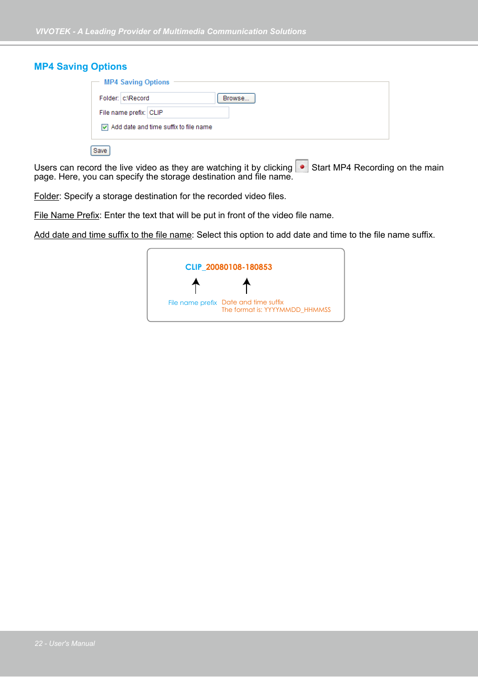 Vivotek PZ7121 User Manual | Page 22 / 118