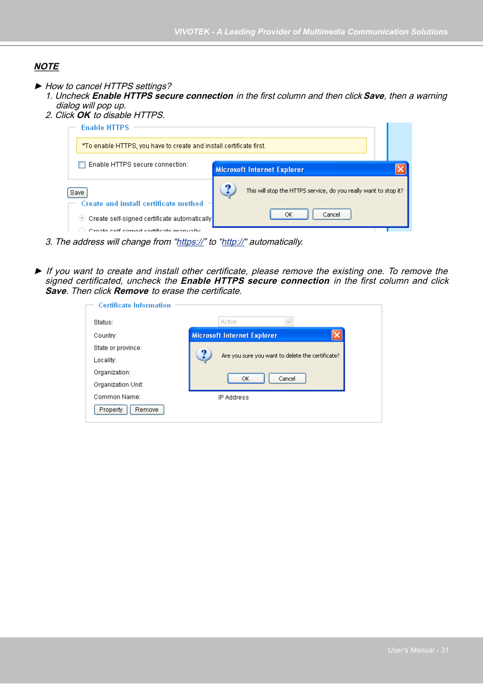 Vivotek PZ7121 User Manual | Page 31 / 118