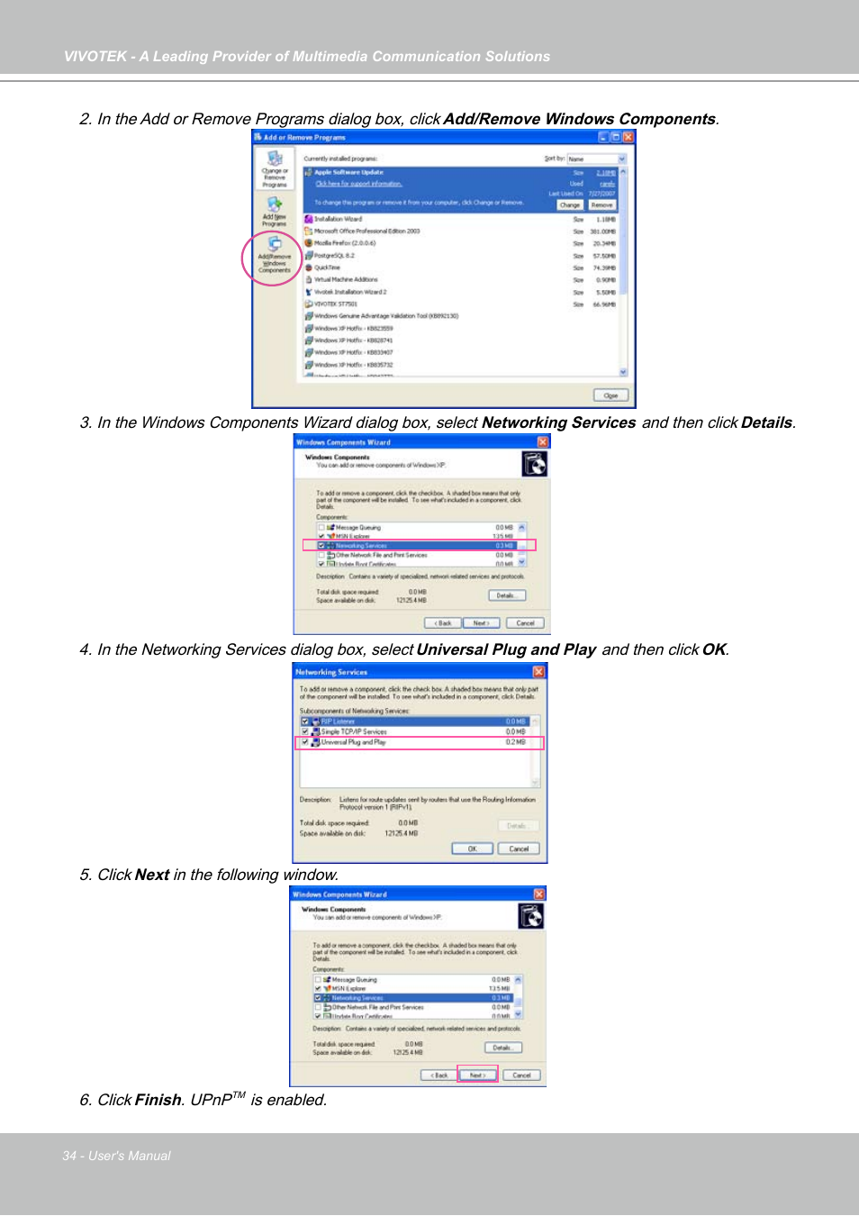 Vivotek PZ7121 User Manual | Page 34 / 118