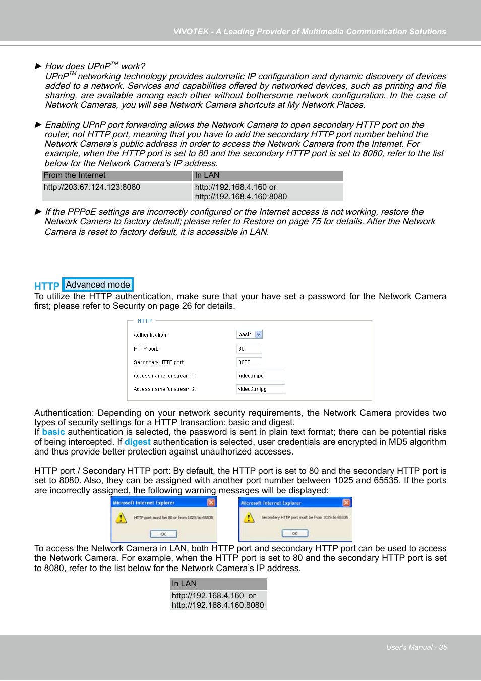 Vivotek PZ7121 User Manual | Page 35 / 118