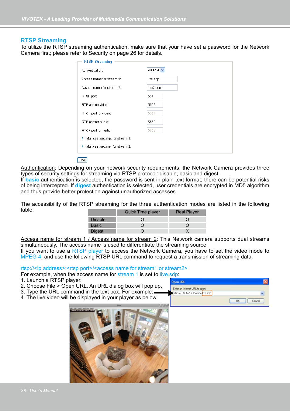 Vivotek PZ7121 User Manual | Page 38 / 118