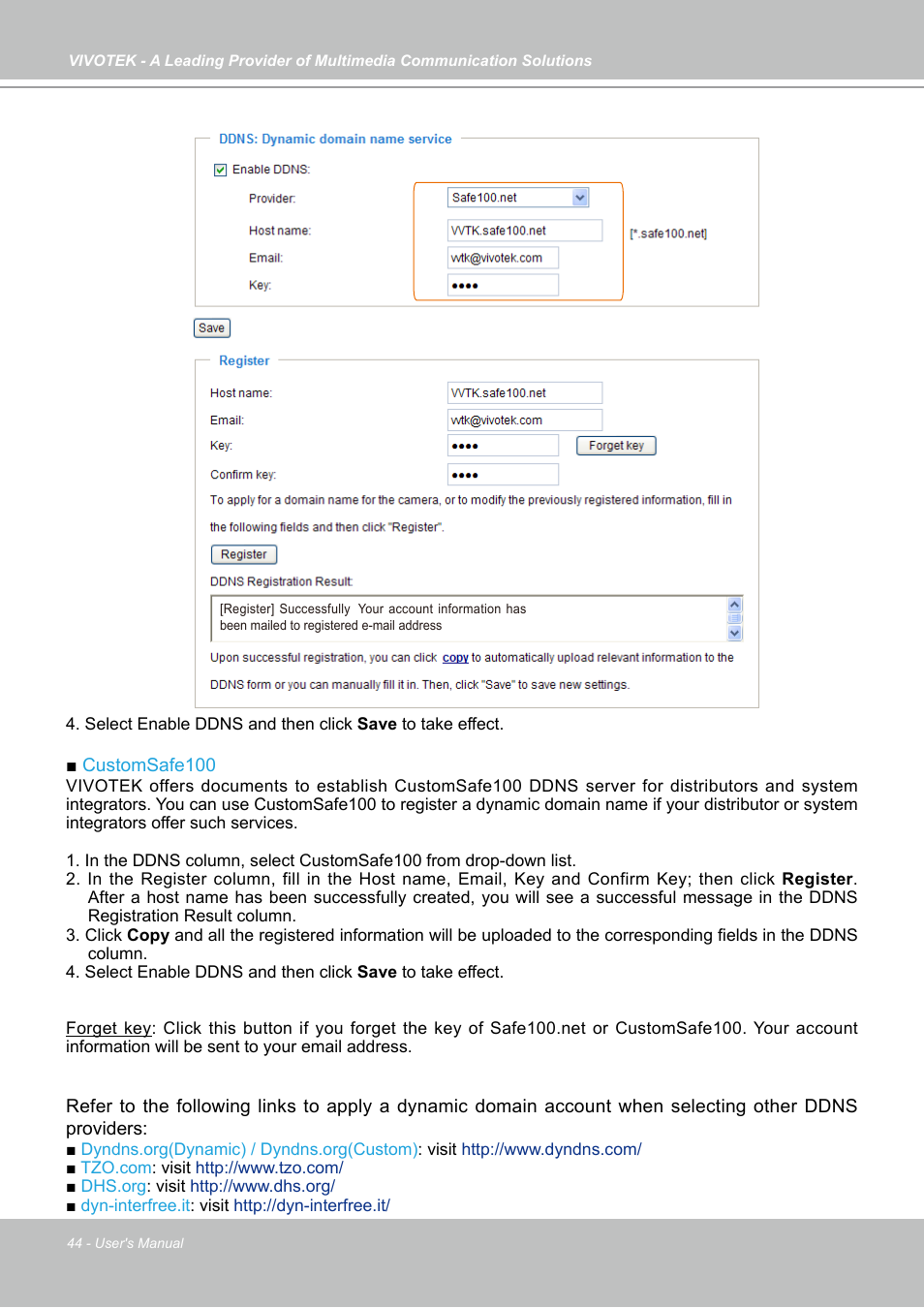Vivotek PZ7121 User Manual | Page 44 / 118